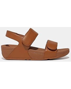 Fitflop Fit Flop Lulu Leather Sandals D Fit - Brown