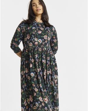 Simply Be Supersoft Pocket Midi Dress - Multicolour