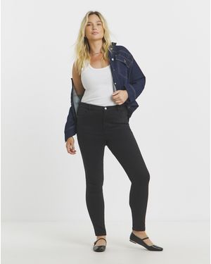 Simply Be Fleece Lined Cosy Skinny Jeans - White