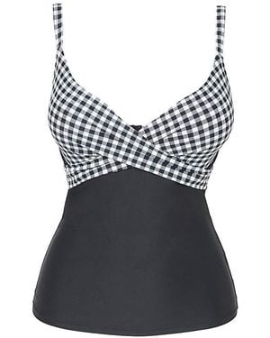 Figleaves Underwired Tankini Top - Brown