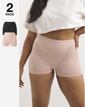 MAGISCULPT 2 Pack H/W Control Shorts - Natural