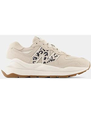 New Balance 5740 Animal Print Trainers - White