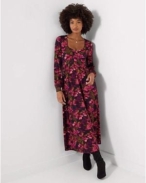 Joe Browns Jersey Midi Dress - Red