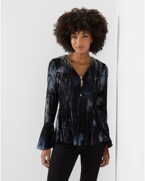 Joe Browns Remarkable Zip Front Top - Black