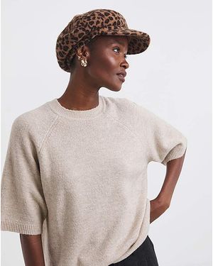 Simply Be Wool Print Baker Boy Hat - Multicolour