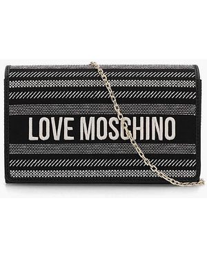 Love Moschino Flower Shoulder Bag - Black