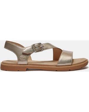 Timberland Calista Bay Grain Sandals - Metallic
