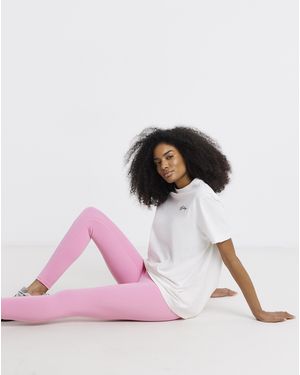 Gym King Knockout Mesh Panel Legging - Pink