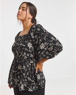 Simply Be Blouse - Black