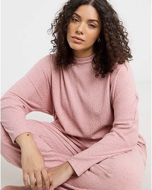 Pretty Secrets Cable Knit Lounge Set - Pink