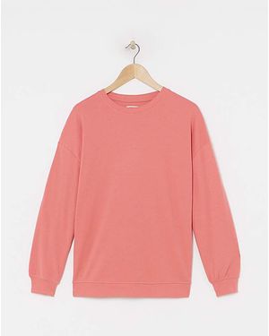 Simply Be Side Split Sweatshirt - Red