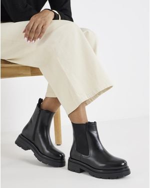 Simply Be Chunky Chelsea Ankle Boot Wide - White
