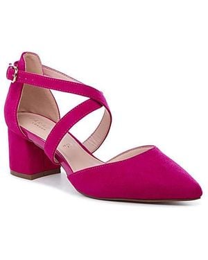 Paradox London Ffion Wide Fit Court Shoe - Pink
