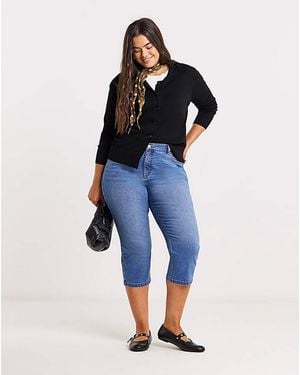 Simply Be 24/7 Slim Crop Jeans - Blue