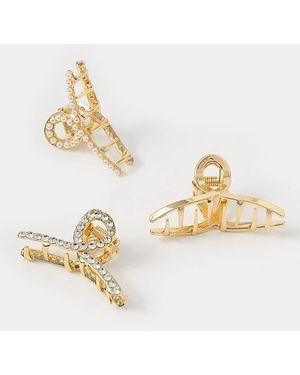 Accessorize Twist Claw Clips - Metallic