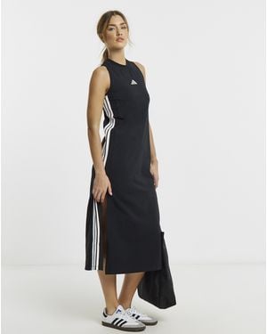 adidas 3 Stripe Dress - White