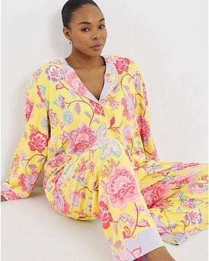Figleaves Floral Revere Set - Orange