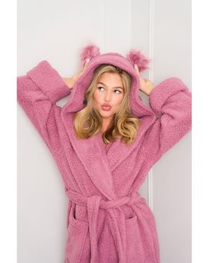 JAM The Label Jimjamthelabel Novelty Lambi Robe - Pink