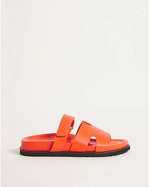 Simply Be Touch And Close Sandals Wide - Red