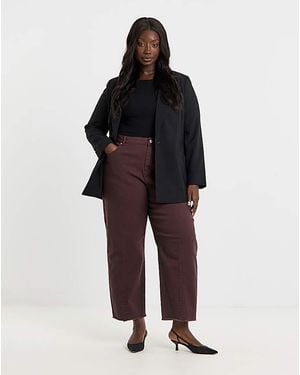 Simply Be Dart Detail Tapered Jeans - Black