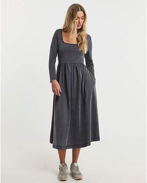 Simply Be Jersey Midi Dress - Blue