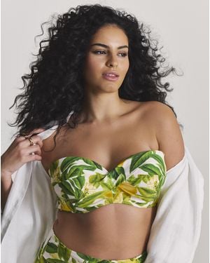 MAGISCULPT Twist Front Bikini Top - Green