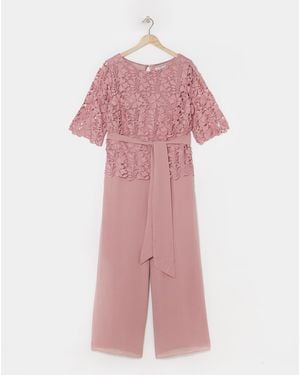 Joanna Hope Lace Jumpsuit - Pink