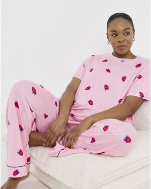 Pretty Secrets Supersoft Pj Set - Pink