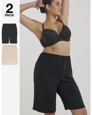 Pretty Secrets 2 Pack Culottes - Black