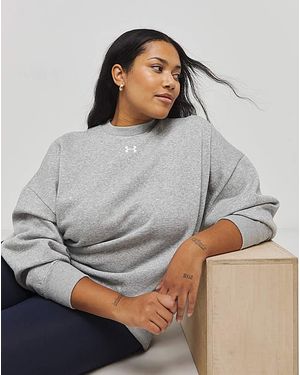 Under Armour Rival Fleece Oversized Crew - Grey