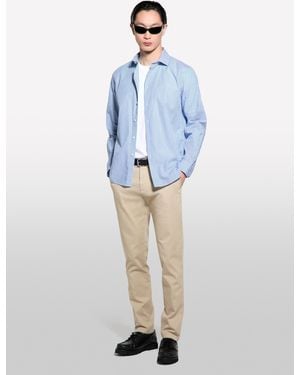 Sisley Garngefärbtes Hemd - Blau