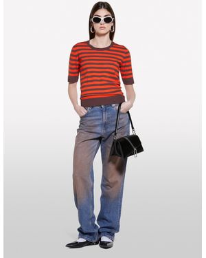 Sisley And Striped Jumper - Red