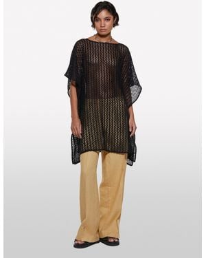Sisley Crochet Kaftan - Black