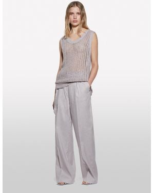 Sisley Perforated Top - White