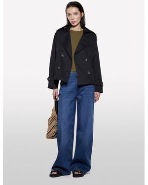 Sisley Short Trench Coat - Blue