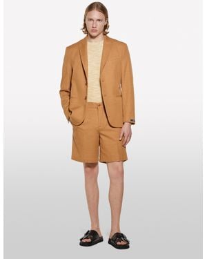 Sisley Bermuda Regular Fit Cammello - Bianco
