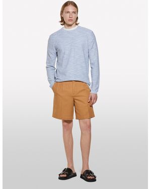 Sisley Maglia Mélange Azzurra - Bianco