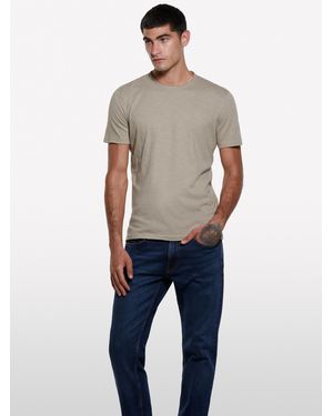 Sisley T-shirt A Maniche Corte Slim Fit - Blu