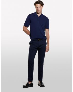 Sisley Slim Fit Chinos - Blue