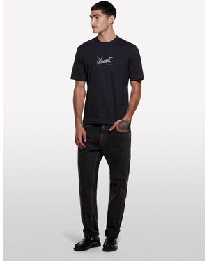 Sisley T-shirt Nera Con Stampa - Blu