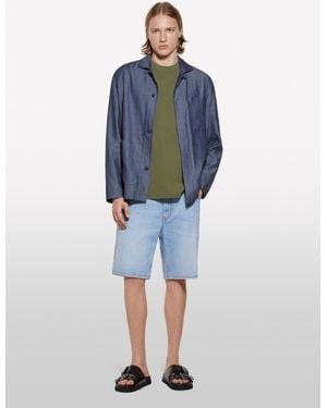 Sisley Bermuda Di Jeans Chiaro - Blu