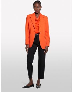 Sisley Drapiertes Top - Orange