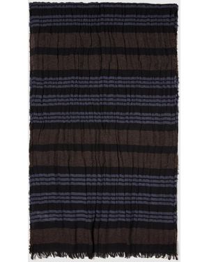 Sisley Striped Scarf - Black