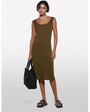 Sisley Ribbed Dress - Natural