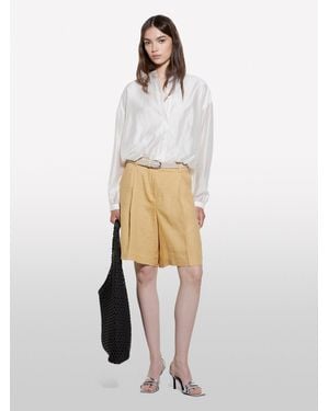 Sisley Shirt With Bow - White