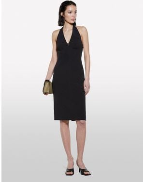 Sisley Sheath Dress With Halter Neckline - Black