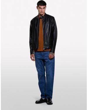 Sisley T-shirt A Maniche Corte Slim Fit Terracotta - Blu