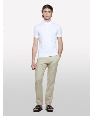 Sisley Polo Bianca 100% Cotone - Bianco