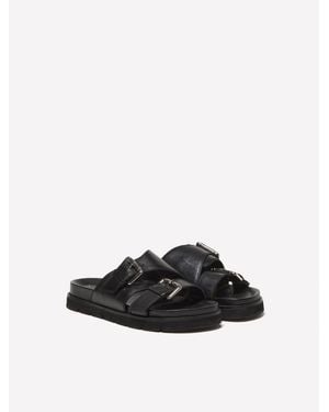 Sisley Leather Slippers - White