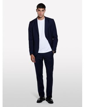 Sisley T-shirt Regular Fit Bianca - Blu